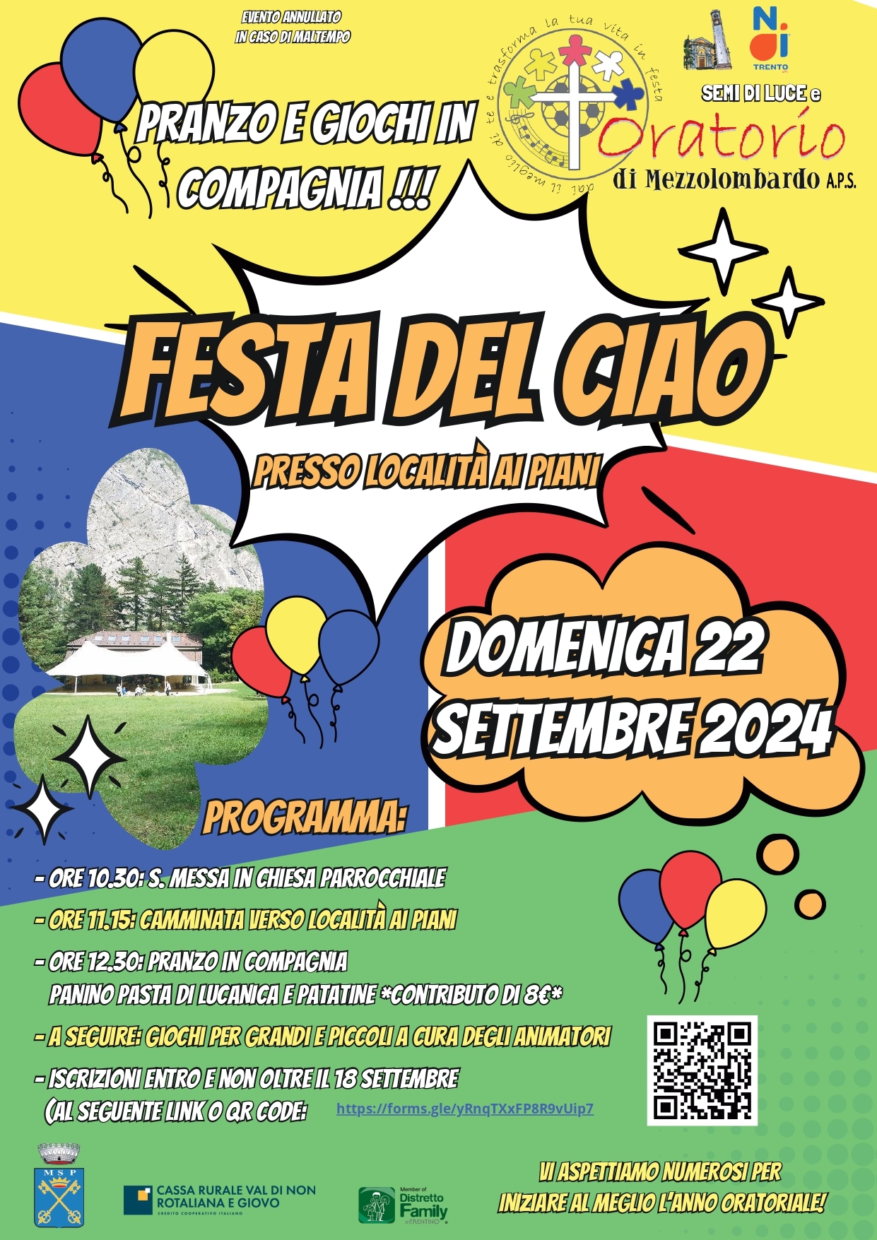 Festa del Ciao Oratorio Piani di Mezzolombardo 2024